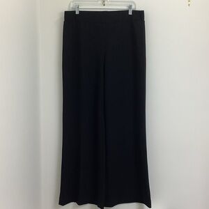 Ming Wang Black wide leg pants size M minimalist capsule